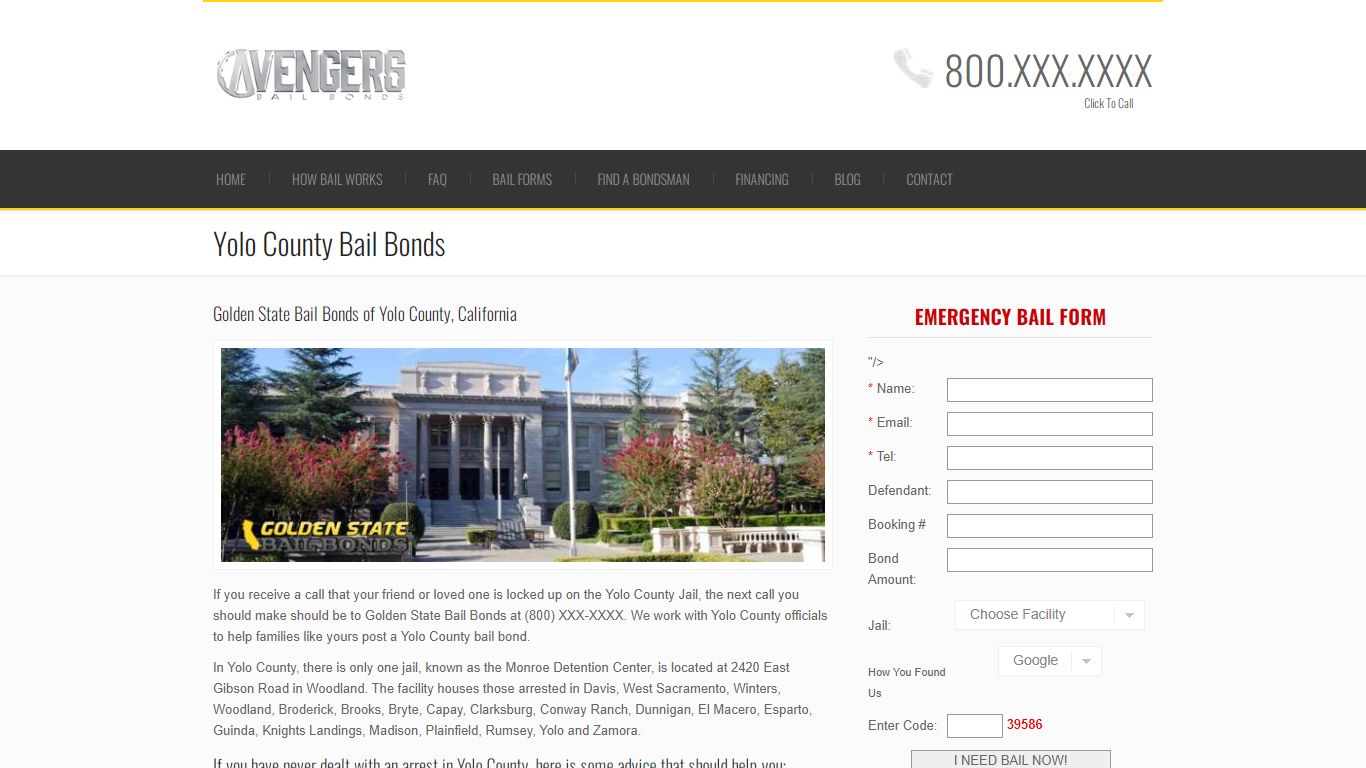 Yolo County California Bail Bonds | California Bail Bond ...